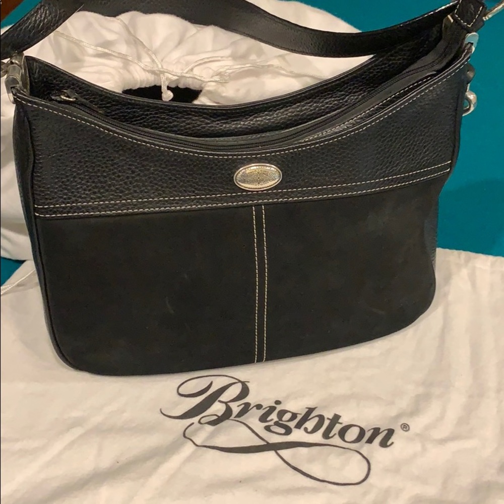 Brighton Leather and suede shoulder bag